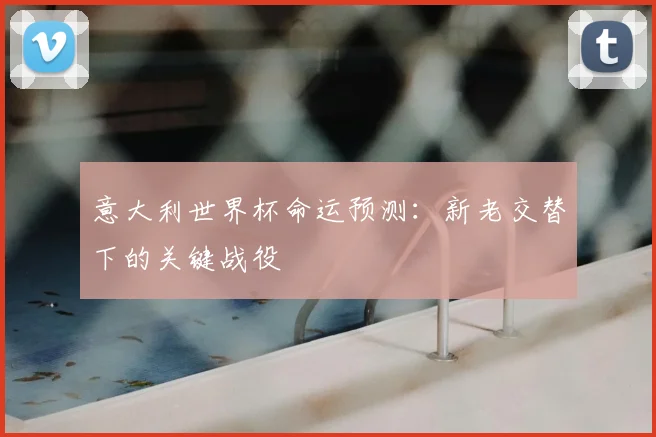 意大利世界杯命运预测:新老交替下的关键战役